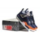 chaussure jordan 4 marine bleu orange