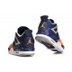 chaussure jordan 4 marine bleu orange