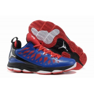 chaussure de basket jordan CP3.VI Royal bleu noir rouge