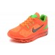 des air max 2013 enfants orange vert