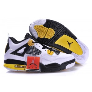 jordan 4 Cal/Marquette blanc noir jaune