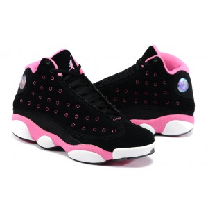 air jordan 13 pour fille noir rose suede