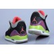 air jordan 3 fille noir violet rouge vert