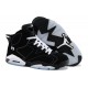 Air Jordan 6 (VI) Retro noir et blanc daim