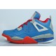 air jordan 4 jumpman bleu gris rouge