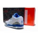 Air Jordan 3 Retro en Blanc et true blue