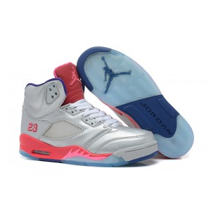 jordan 5 pour femme ciment gris rose