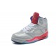 jordan 5 pour femme ciment gris rose