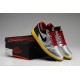 nike jordan I basse argent rouge noir