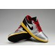 nike jordan I basse argent rouge noir