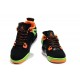 jordan IV pour enfants noir vert orange