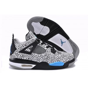 jordan 4 Elephant ciment gris noir bleu