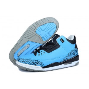 air jordan 3 bleu poudre noir