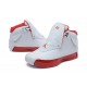 les jordan enfants 18 blanc rouge