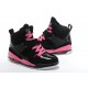 jordan flight 45 pour fille noir rose