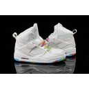 air jordan flight 45 hi femme blanc rainbow semelle