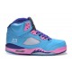 basket fille jordan 5 bleu rose violet