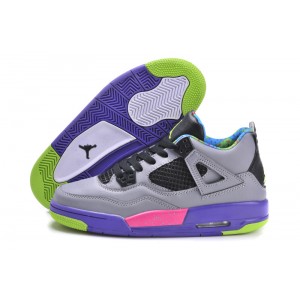 jordan 4 femme girs vert violet