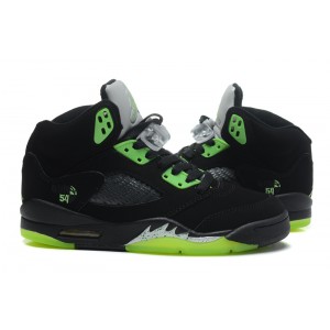 les jordan 5 pour fille noir vert