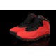 courir chaussure jordan femme 10 rouge noir