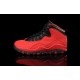 basket jordan 10 rouge noir