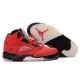 Chaussure air jordan 5 retro rouge et noir