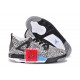 chaussure fille jordan 4 gris elephant print