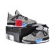 chaussure fille jordan 4 gris elephant print