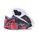 basket jordan IV noir violet rouge