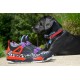 basket jordan IV noir violet rouge