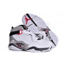 chaussure jordan 8.0 courir blanc gris rouge