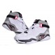 chaussure jordan 8.0 courir blanc gris rouge