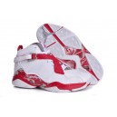 chaussure femme air jordan 8.0 blanc rouge