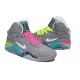 chaussure de basket Air Force 180 bel air gris volt vert