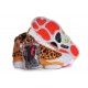 basket jordans femme 13 leopard orange blanc