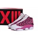 chaussures jordan 13 femme Leopard rose blanc