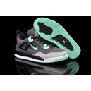 basket air jordan 4 enfants garçon gris vert