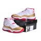 jordan XI Ray Allen blanc rouge or