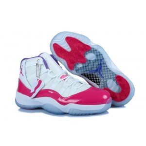 Air Jordan 11 (XI) retro pour femme blanc rose