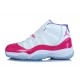 Air Jordan 11 (XI) retro pour femme blanc rose