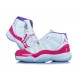 Air Jordan 11 (XI) retro pour femme blanc rose