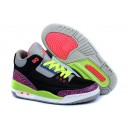 air jordan 3 retro noir violet vert enfant