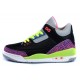 air jordan 3 retro noir violet vert enfant