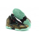 chaussure lebron james 11 femme noir vert or