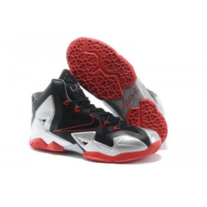 nike air lebron 11 noir argent rouge