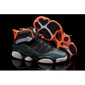 nike air Jordan six Rings Elephant noir orange