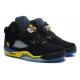 jordan 5 fille noir jaune bleu