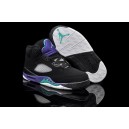 air jordan 5 enfant noir grape vert