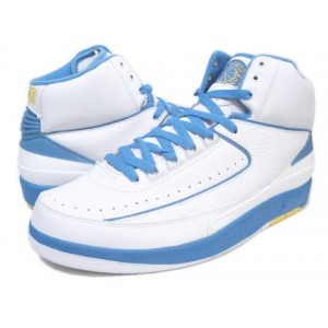 Basket Air Jordan 2 Retro blanc bleu jaune