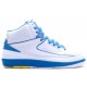 Basket Air Jordan 2 Retro blanc bleu jaune